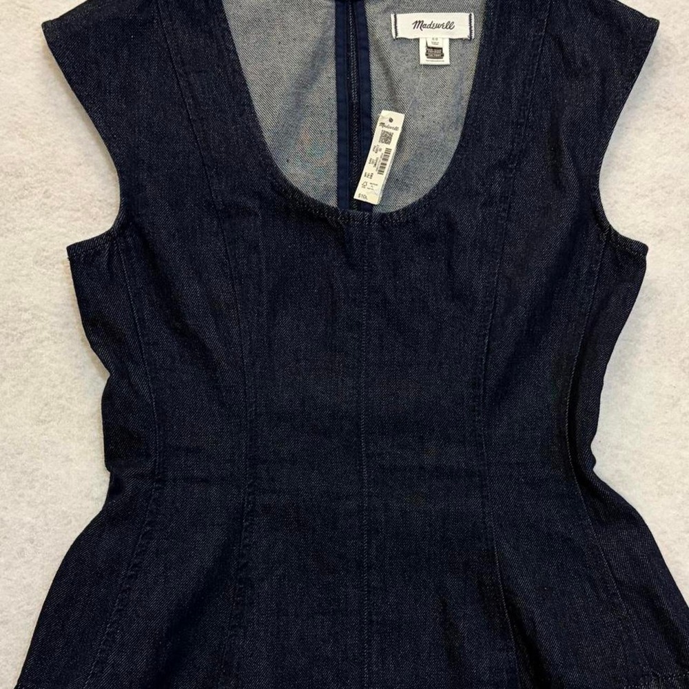 Madewell Denim Seamed Scoopneck - NWT SIZE 00